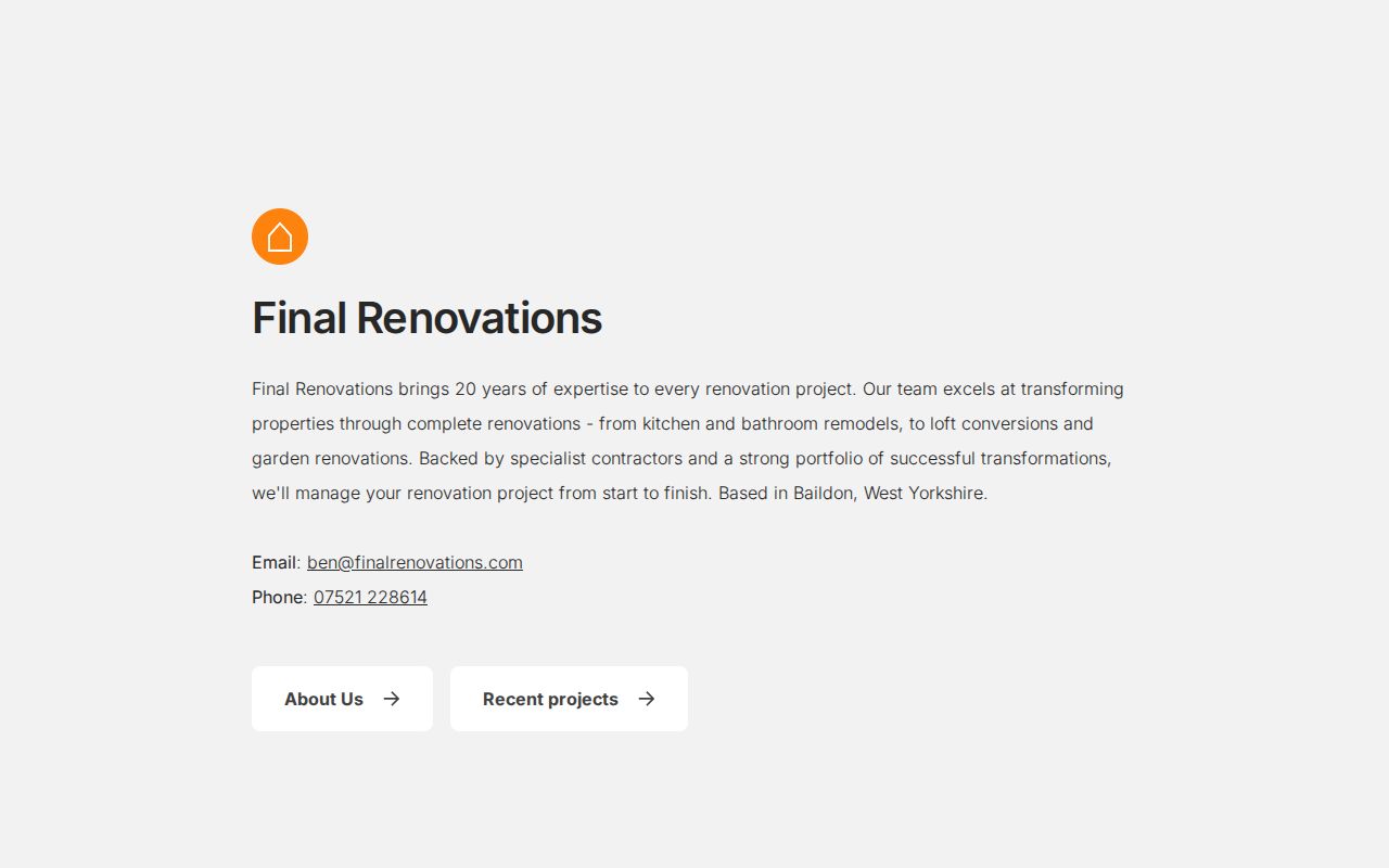 Final Renovations | Bathroom & Kitchen Fitters in Baildon, West Yorkshire